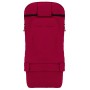 Зимний конверт Babyroom №20 с удлинением  бордовый (мордочка мишки штопаная)