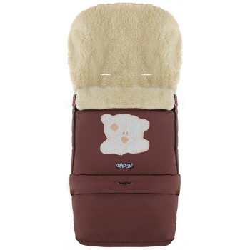 Зимний конверт Babyroom №20 с удлинением  шоколад (мордочка мишки штопаная)