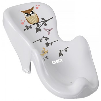 Гірка для купання Tega Owl (Plus Baby) PB-SOWA-003 нековзна 106 gray