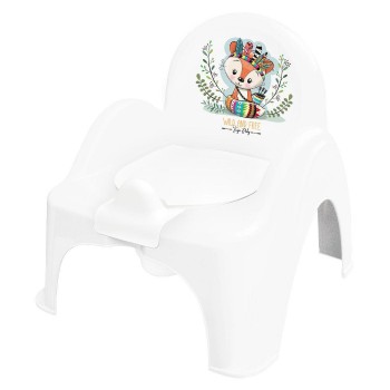 Горшок-кресло Tega WILD & FREE Potty Chair LITTLE FOX DZ-007-103-LISEK white / green (белый / зеленый)