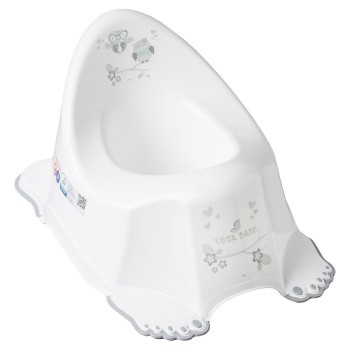 Горшок с антискользящим покрытием Tega OWLS Anti slip potty SO-001-103 white (белый)