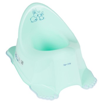 Горшок с антискользящим покрытием Tega LITTLE BUNNY Anti slip potty KR-001-105 mint (мятный)