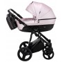 Коляска 2 в 1 Bair Play Plus BPL-108 розовый (пудра) перламутр - черный