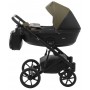 Коляска 2 в 1 Bair Kiwi шкіра 100% BK - 11/15 Хакі-чорний
