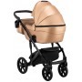 Коляска 2 в 1 Bair Polo (Black) шкіра 100% 26 капучино (перламутр)
