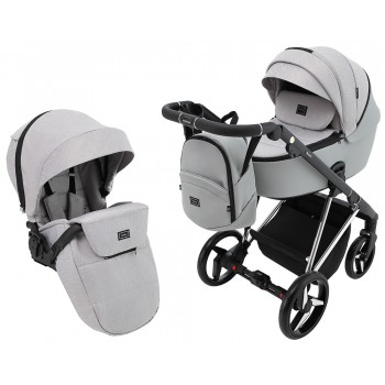 Коляска 2 в 1 Adamex Blanc Special Edidion PS-586 серый