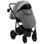 Коляска 2 в 1 Adamex Hybryd Plus BR242 графіт - сіра шкіра (видавлений точка)