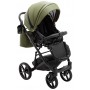 Коляска 2 в 1 Bair Marcel кожа 100%  хаки