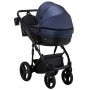 Коляска 2 в 1 Bair Play Plus BPL-144 темно-синий (перламутр) - черный