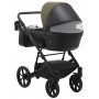 Коляска 2 в 1 Bair Kiwi шкіра 100% BK - 11/15 Хакі-чорний