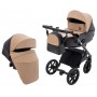Коляска 2 в 1 Bair Kiwi Plus ECO BKP-18/15 капучино / черный