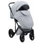 Коляска 2 в 1 Adamex Luciano Y3 - CZ світло-сірий (чорна рама)