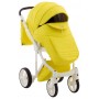 Коляска 2 в 1 Adamex Luciano шкіра 100% Q108 / B лимонний