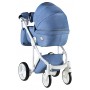 Коляска 2 в 1 Adamex Luciano jeans Q4 блакитний