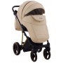 Коляска 2 в 1 Adamex Mimi Polar (Gold) шкіра 100% CR305 бежева шкіра-бежева шкіра (видавлена точка)