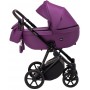 Коляска 2 в 1 Bair Infinity шкіра 100% BI-07 purple (фіолетовий)