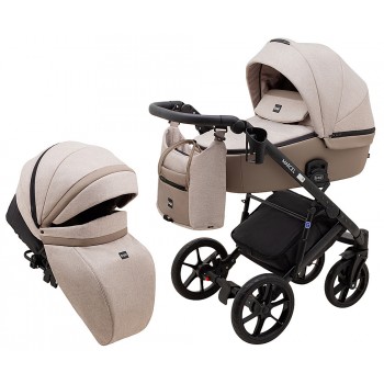 Коляска 2 в 1 Bair Marcel Light BML-08 капучино - капучино кожа