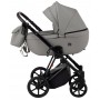 Коляска 2 в 1 Bair Infinity кожа 100% BI-2232-AMO grey (серый)