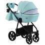 Коляска 2 в 1 Adamex Hybryd Plus BR233 блакитний - блакитна шкіра (видавлений точка)