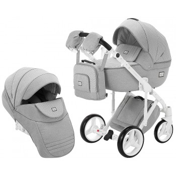 Коляска 2 в 1 Adamex Luciano jeans Q388