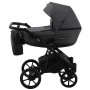 Коляска 2 в 1 Bair Kiwi Soft BKS-219 графит - графит (кожа)