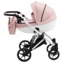Коляска 2 в 1 Bair Next White Soft 72 светло-розовый