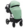 Коляска 2 в 1 Bair Kiwi кожа 100% BK-8/15 мятный - черный