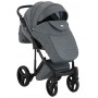 Коляска 2 в 1 Adamex Luciano jeans Q2-CZ сірий (чорна рама)