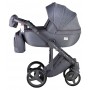 Коляска 2 в 1 Adamex Luciano jeans Q2 сірий (сіра рама)