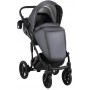 Коляска 2 в 1 Bair Polo (Black) шкіра 100% 33 графіт (перламутр)