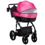 Коляска 2 в 1 Bair Play Plus BPL-104 малиновий (перламутр) - чорний