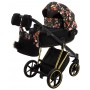 Коляска 2 в 1 Adamex Porto Special Edition (Gold) Flowers-1