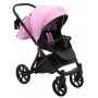 Коляска 2 в 1 Bair Tokyo кожа 100% 73 розовый - черный
