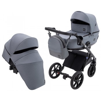 Коляска 2 в 1 Bair Kiwi Plus Soft BKP-218 серый