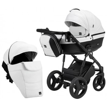 Коляска 2 в 1 Bair Play BP-51/69 білий-чорний