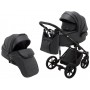 Коляска 2 в 1 Adamex Porto Light ECO кожа 100% SA-5 графит