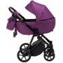 Коляска 2 в 1 Bair Infinity шкіра 100% BI-07 purple (фіолетовий)