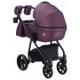 Коляска 2 в 1 Adamex Hybryd Plus шкіра 100% Y233CZ фіолетовий (перламутр)