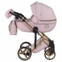 Коляска 2 в 1 Adamex Luciano Polar (Gold) Y813 розовый пудра (кожа) - розовый