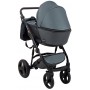 Коляска 2 в 1 Bair Mirello Plus шкіра 100% MP-33 графіт перламутр - чорний