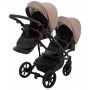 Коляска 2 в 1 для двойни Bair Next DUO Soft 03 темный капучино