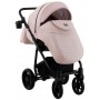 Коляска 2 в 1 Adamex Hybryd Plus BR229 рожевий (пудра) - рожевий (пудра) шкіра (видавлений точка)