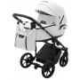 Коляска 2 в 1 Adamex Porto Light ECO кожа 100% SA-1 белый