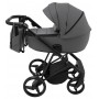 Коляска 2 в 1 Adamex Blanc Eco SA-4 темно-серый