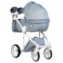 Коляска 2 в 1 Adamex Luciano jeans Q204 блакитний (зигзаг)