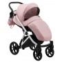 Коляска 2 в 1 Bair Next White Soft 56 светло-розовый