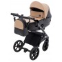 Коляска 2 в 1 Bair Kiwi Plus ECO BKP-18/15 капучино / черный