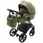 Коляска 2 в 1 Bair Marcel кожа 100%  хаки