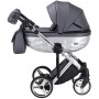 Коляска 2 в 1 Adamex Chantal Star Polar (Chrome) кожа 100% Star 103