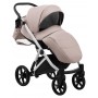 Коляска 2 в 1 Bair Next White кожа 100% 64 латте